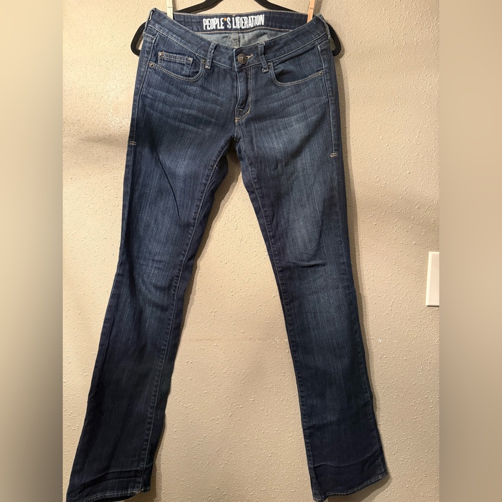People's Liberation Dark Blue Boot Cut Jeans